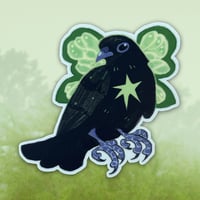 fairy crow sticker
