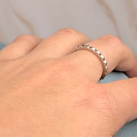 Image 3 of 95 Times Bahá'í ablutions counter stackable sterling silver ring 