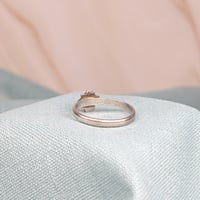 Image 2 of 9 pointed star Bahá'í stackable sterling silver Ring