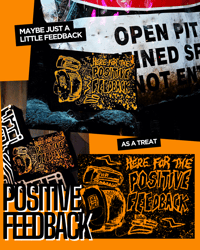 Image 1 of Here for the Positive Feedback Battle Jacket Patch
