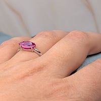 Image 4 of Coming together sterling silver Ringstone symbol Bahá'í Ruby ring