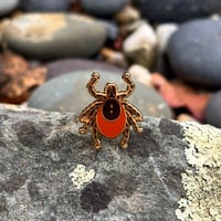 Image 1 of Tiny Enamel Pin - Blacklegged Tick
