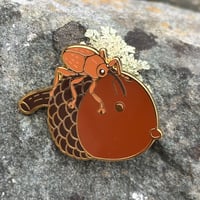Weevil with Acorn Enamel Pin