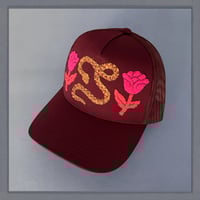 Image 3 of Burgundy Floral Snake