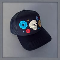 Image 2 of Navy Floral Skull