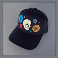 Image 3 of Navy Floral Skull
