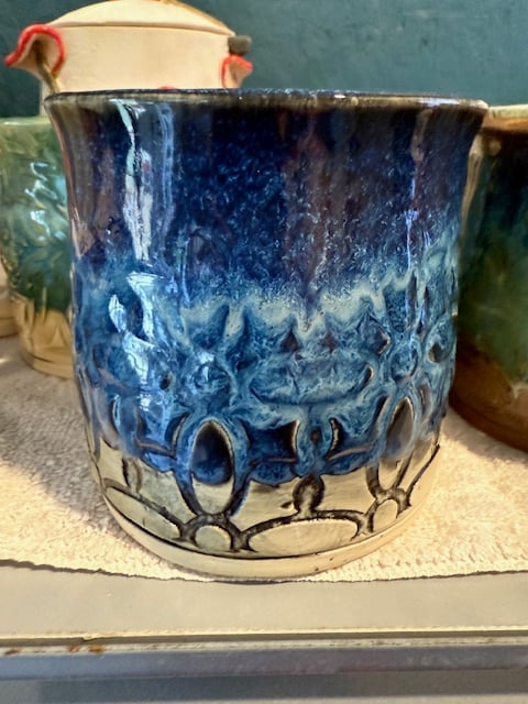 Image of Blue on Blue Serving Dish