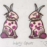 Image 1 of Wally Goats Miniprint
