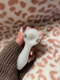 Image 1 of Kitty Cat Girly Pipe- Cute Pipes- Girly Smoking Accessories