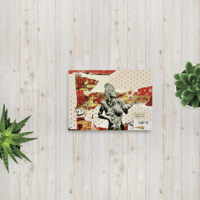 Image 2 of Crazy - 5x7 Matte Giclee Print - Vintage Collage -  Collage Quote 
