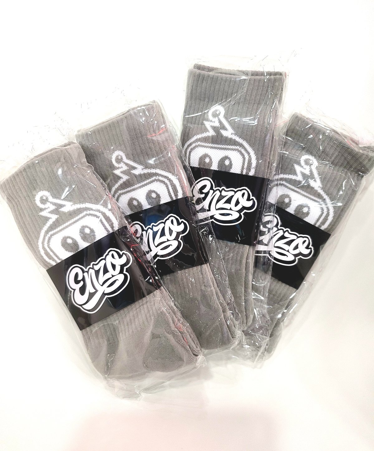 Image of Enzo's Shed 4 Sock Bundle (Grey)