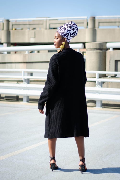 Image of Modern Yolande Double Breasted Sweater Dress