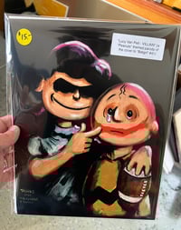 Image 2 of "Lucy Van Pelt - VILLAIN" Print ( a "Peanuts" themed parody of the infamous cover to "Batgirl" #41)