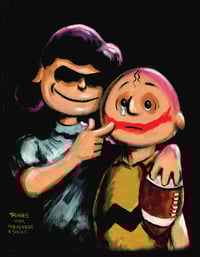 Image 1 of "Lucy Van Pelt - VILLAIN" Print ( a "Peanuts" themed parody of the infamous cover to "Batgirl" #41)