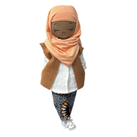 Zarina Handmade Linen Doll (PREORDER - THIS ITEM WILL SHIP ON OR BEFORE DECEMBER 1ST, 2025)
