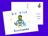 Image 2 of POSTKARTE Du bist Excelente