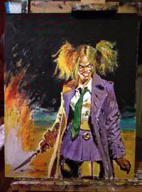 Harley is The Joker -  16x20 Painting 