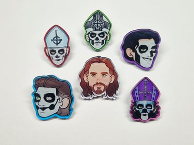 Image of Satanic Pope Pins