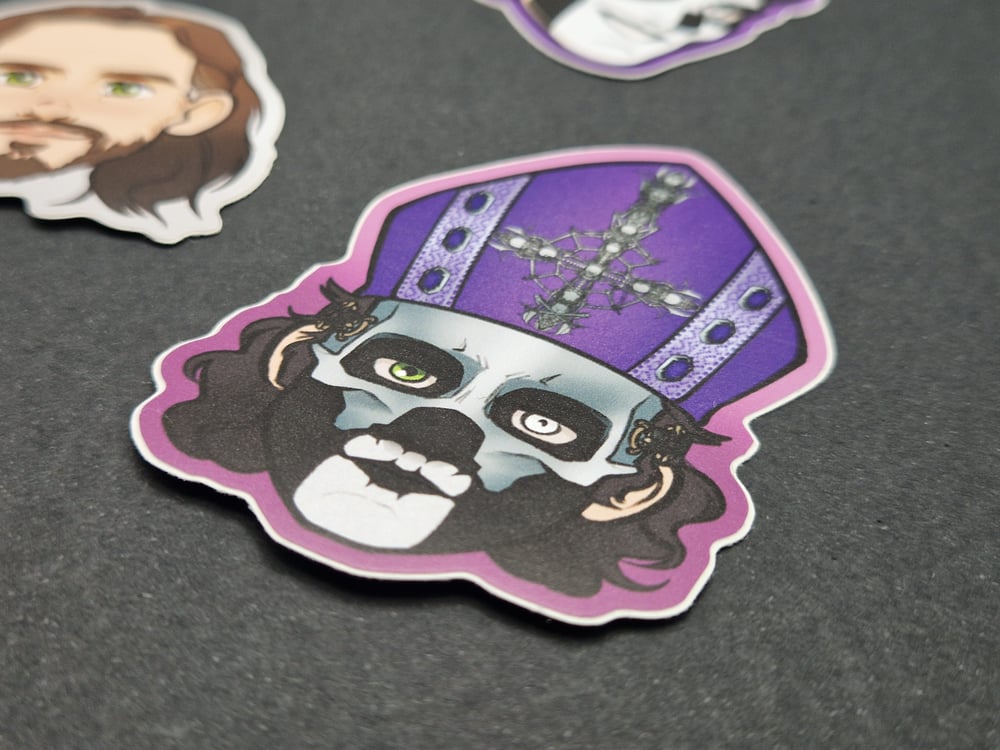 Image of Satanic Pope Stickers