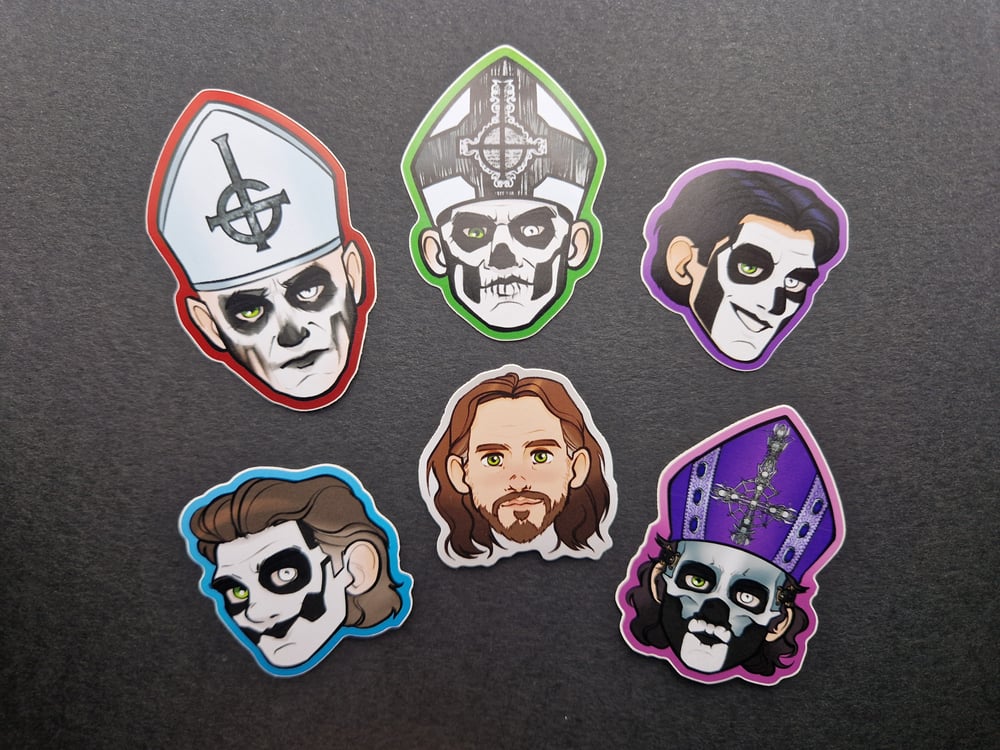 Image of Satanic Pope Stickers
