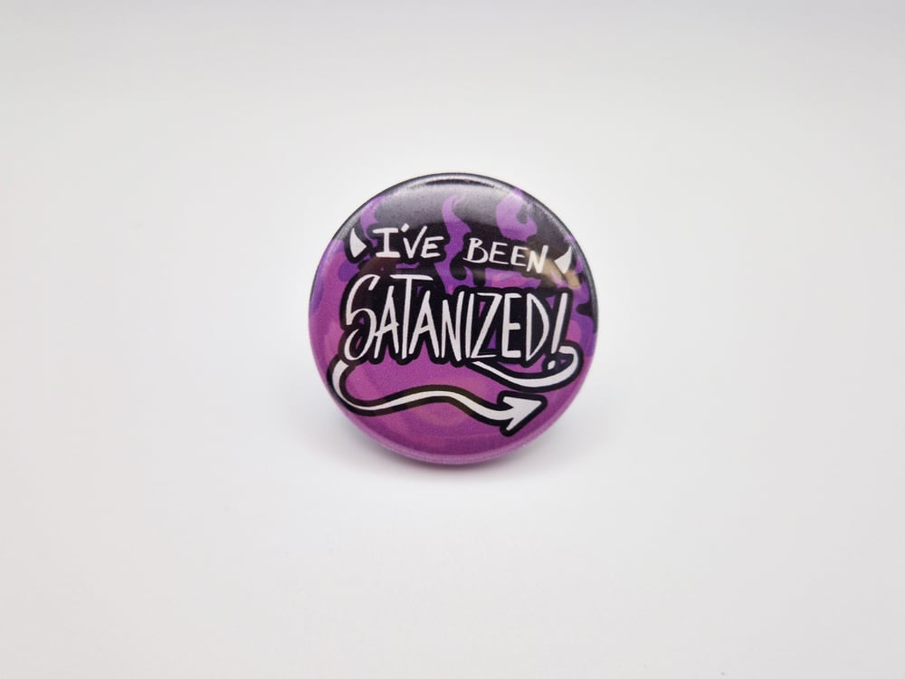 Image of Satanized Button Badge