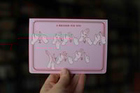 Image 1 of "I Love You" - Vintage-Inspired Greeting Card - Sign Language Alphabet on Reverse