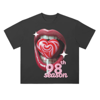 Image 1 of DON'T WASTE YOUR TIME DARK WASH TEE