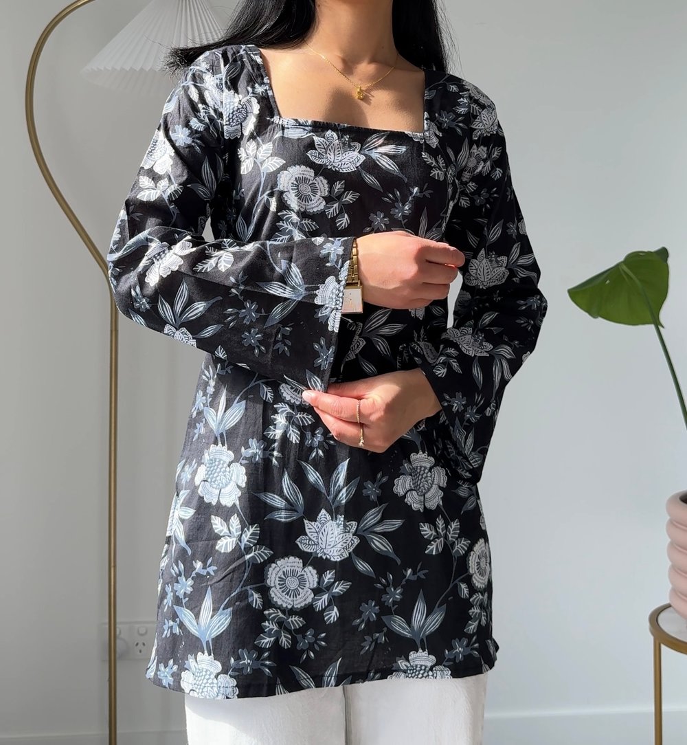 Image of  Midnight Petals Kurti