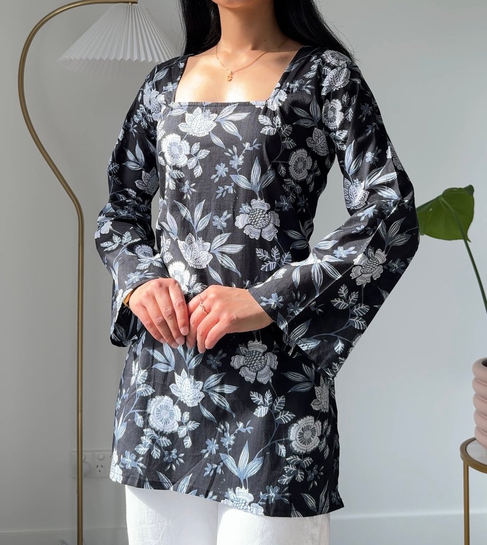 Image of  Midnight Petals Kurti