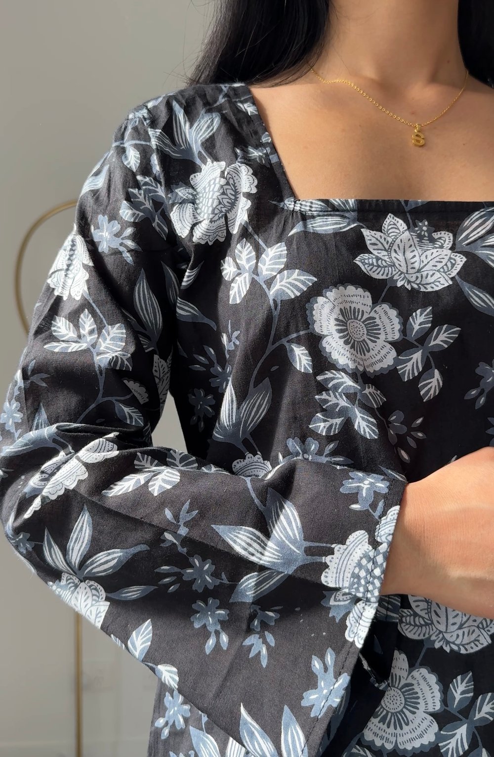 Image of  Midnight Petals Kurti