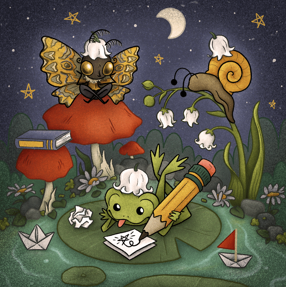 Image of Frog and Friends Art Print