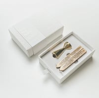 Image 1 of brass wax seal set - peony