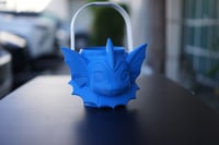 Image 1 of Vaporeon Water Dragon Halloween Bucket – | Trick-or-Treat Basket with Surprise Inside