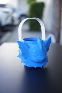 Image 3 of Vaporeon Water Dragon Halloween Bucket – | Trick-or-Treat Basket with Surprise Inside