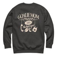 Image 11 of Goalie Mom Prayer Group Pocket Logo Crewneck (Dark Colors)