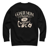 Image 3 of Goalie Mom Prayer Group Pocket Logo Crewneck (Dark Colors)
