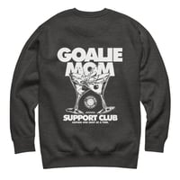 Image 5 of Goalie Mom Supprt Club Pocket Logo Crewneck (Dark Colors)