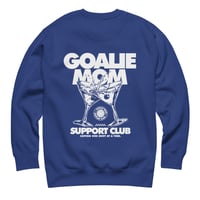 Image 11 of Goalie Mom Supprt Club Pocket Logo Crewneck (Dark Colors)