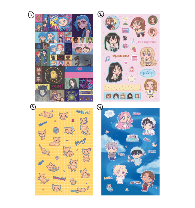 Sticker Sheets - vinyl