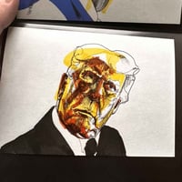 Image 3 of King Charles III | 4x6 | Original Marker & Ink Drawing