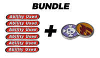 Image 1 of Ability Used Markers + Status Condition Coin Bundle