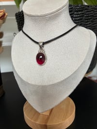 Image 2 of PENDENTIF ARGENT 925 GRENAT RHODOLITE 