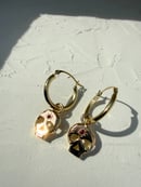 Image 4 of Ruby Skull Hoop Charms
