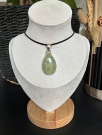 PÉDENTIF  PREHNITE ARGENT 925 