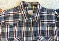 Image 2 of Flat Head jeans snap button plaid shirt, size 40 (M)