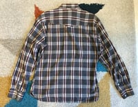 Image 6 of Flat Head jeans snap button plaid shirt, size 40 (M)