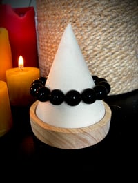 Image 1 of BRACELET ONYX BOULES 14mm