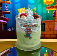 Image 1 of Game Over Mario inspired candle 