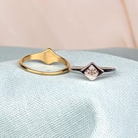 Image 2 of Shine bright Bahá'í Ringstone symbol signet stainless steel ring