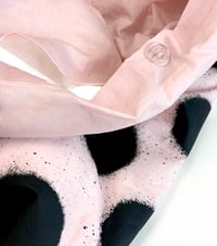 Image 3 of Dusty Rose / Black Polka Duvet Cover